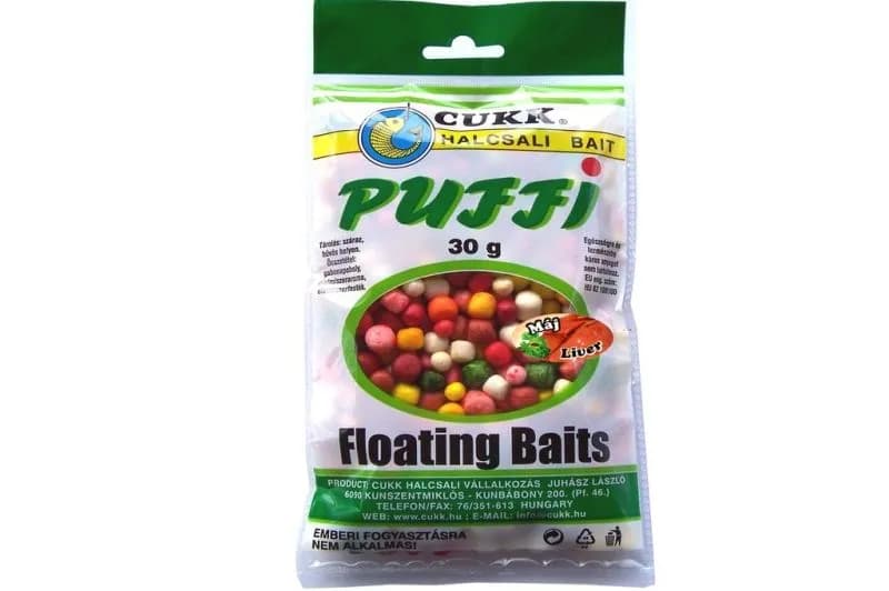 Плуваща стръв Cukk PUFFI MIXED - ЧЕРЕН ДРОБ